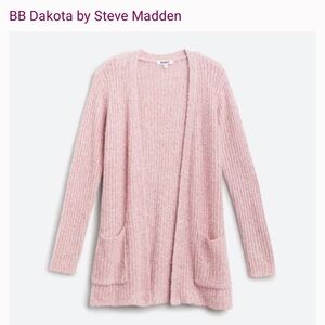 BB Dakota Women's Pink Knit Cardigan Sweater - size small